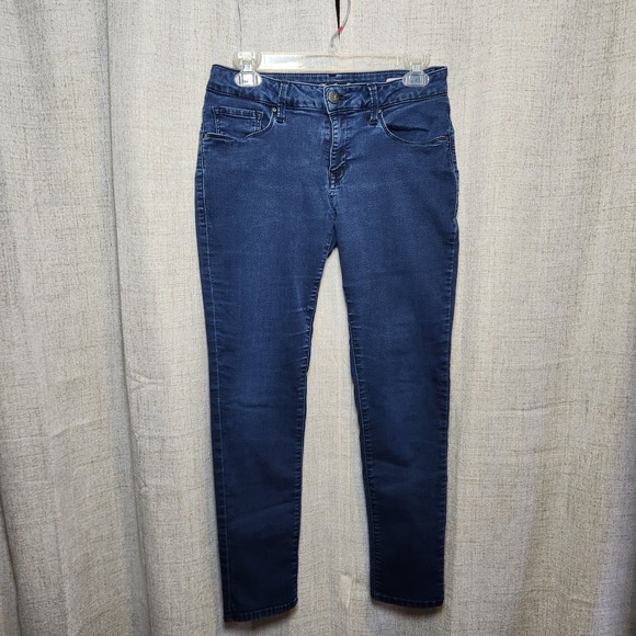Mavi Alexa Mid-Rise Denim Jeans Women's 29/28 Blue Dark Wash Skinny Stretche - Picture 1 of 9